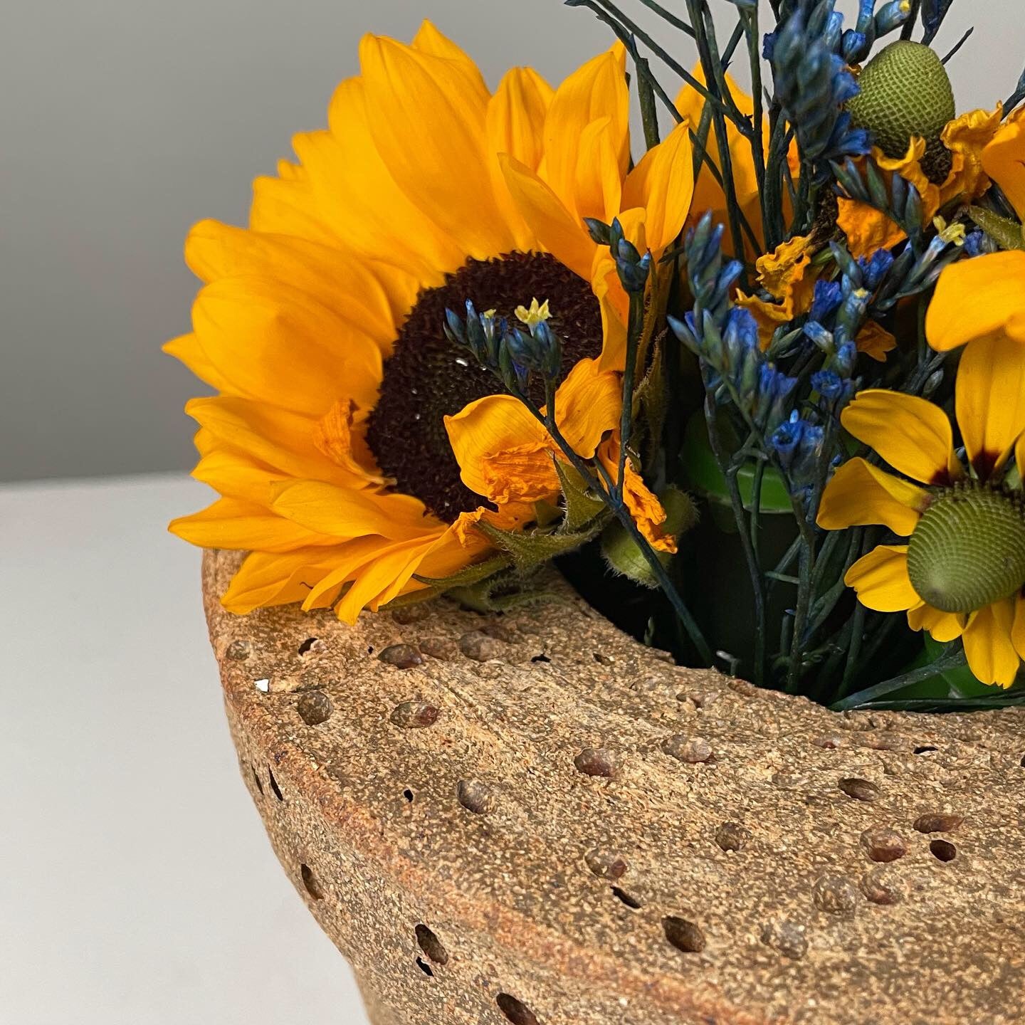 Ikebana Natural-textured vase.