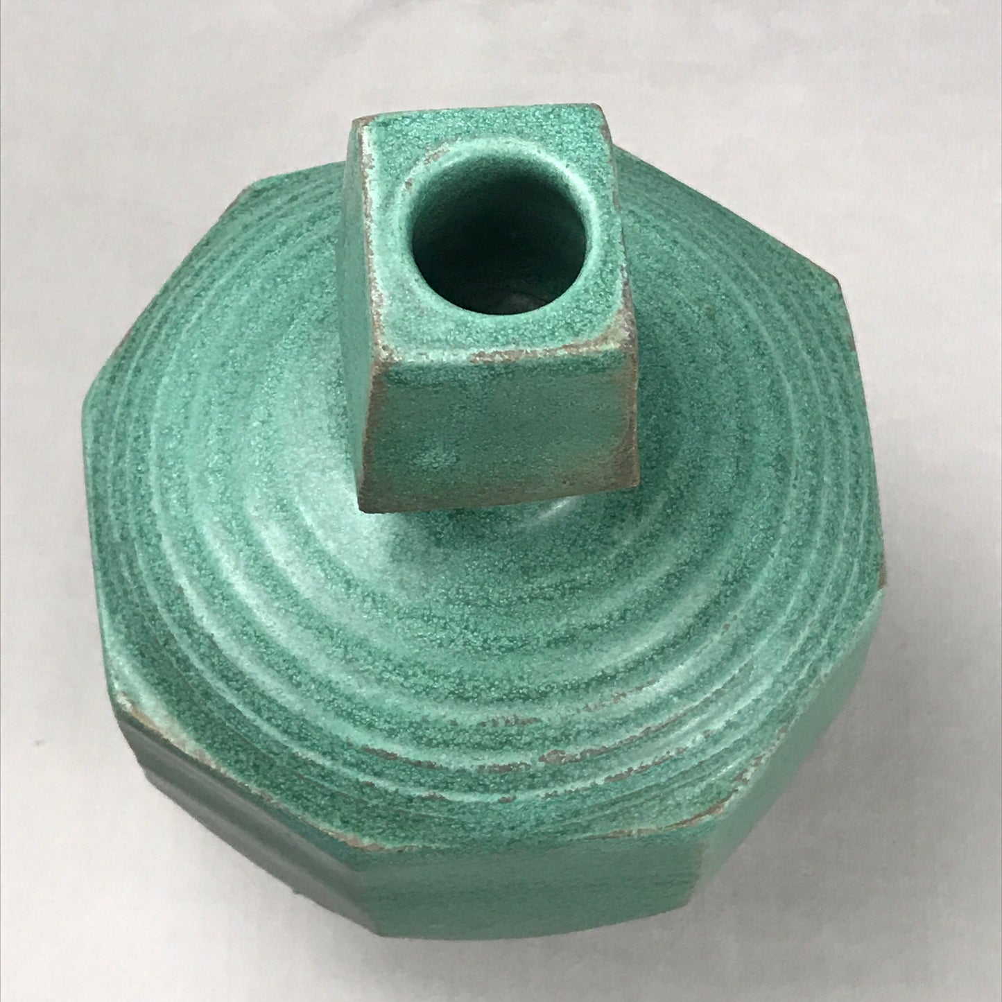 Chunky Malachite Green Vase