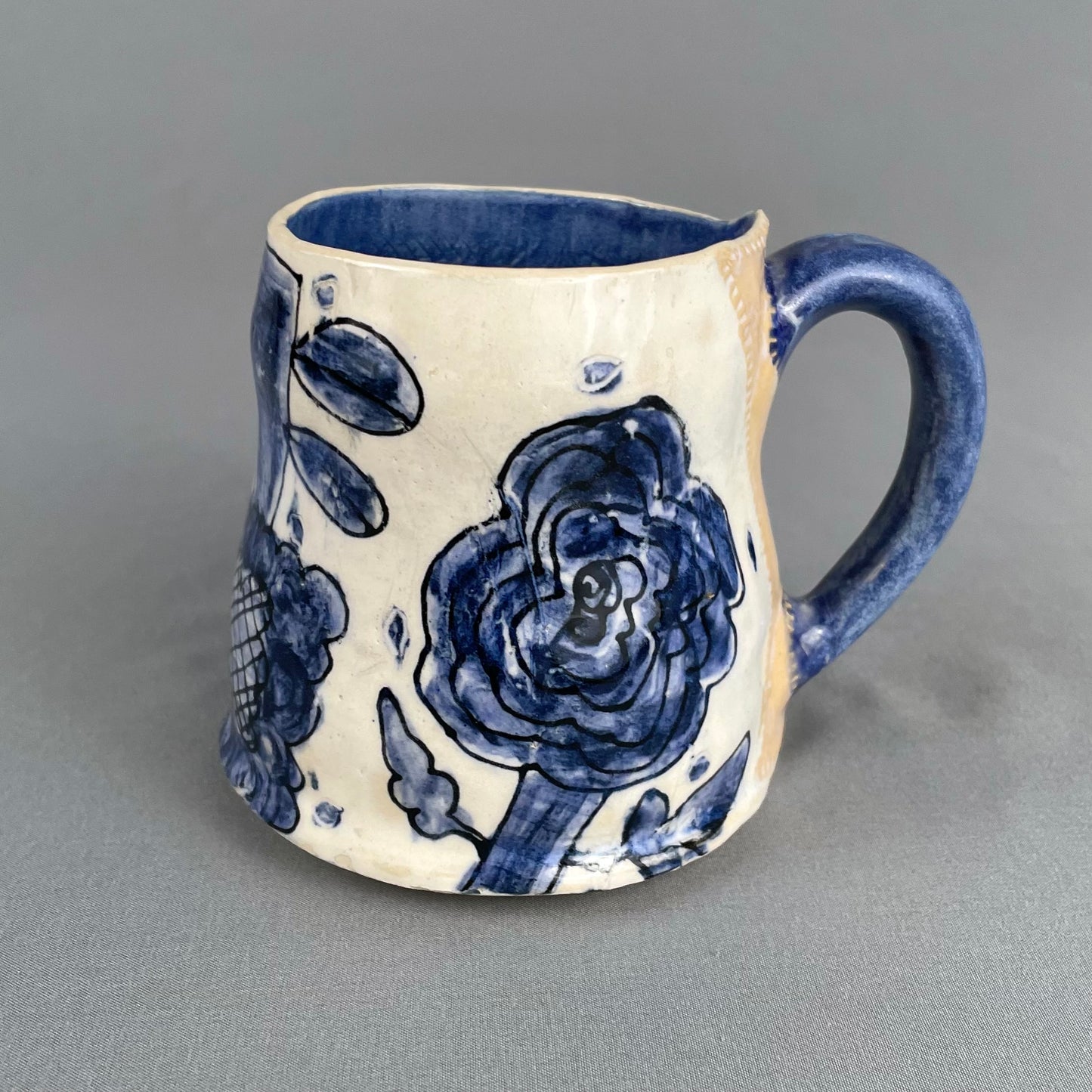 Funky floral mug 1