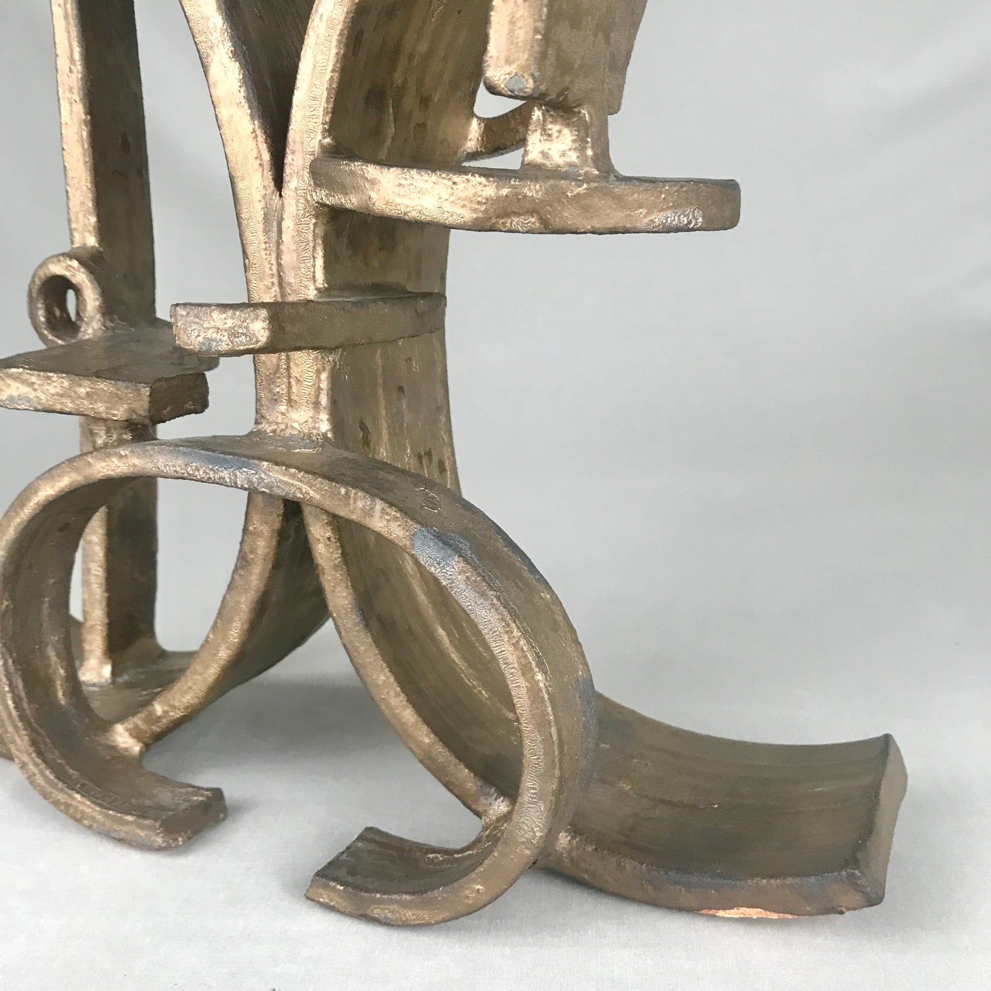 Abstract Sculpture in Metallic Glaze