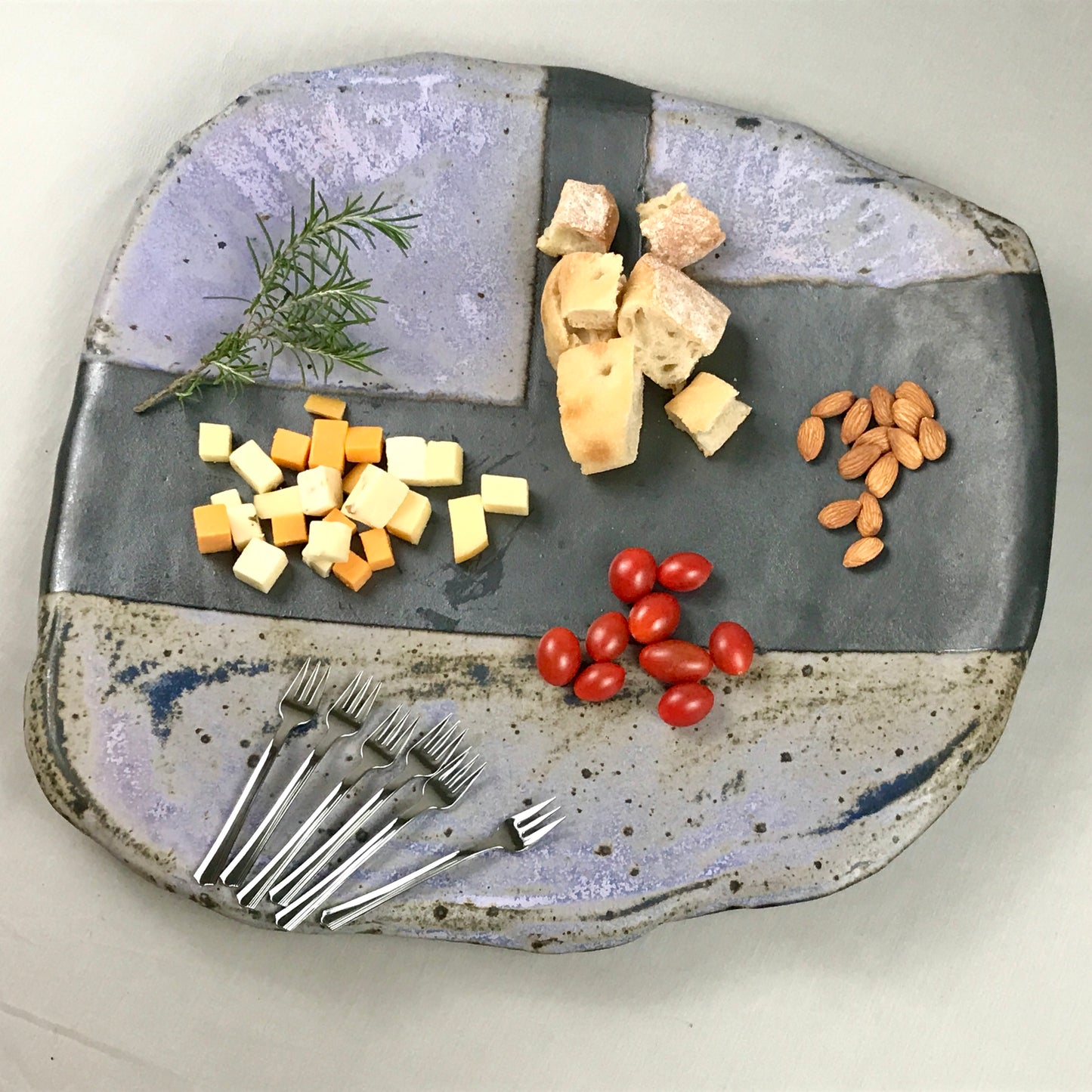 Contemporary Color-block Platter