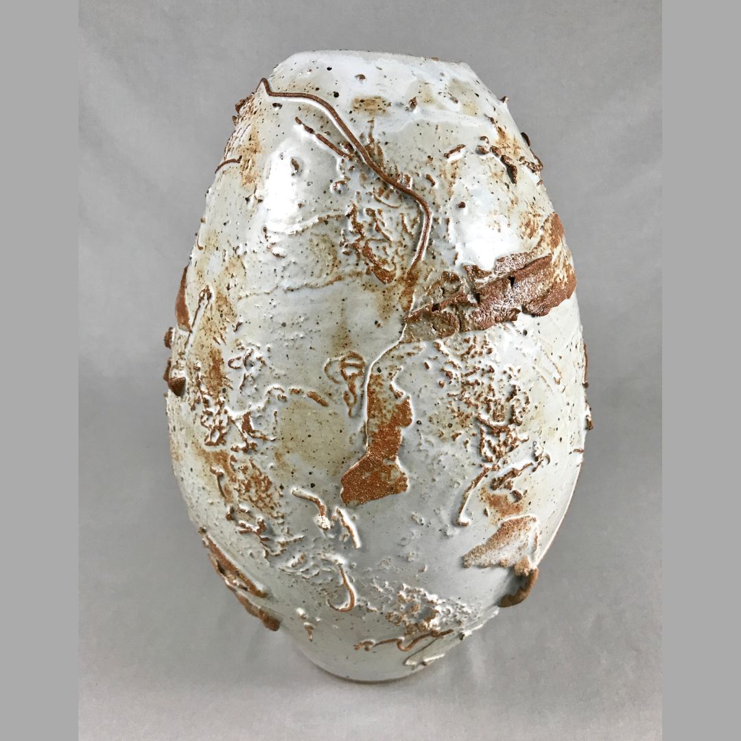Textured Moon Jar (ovoid)