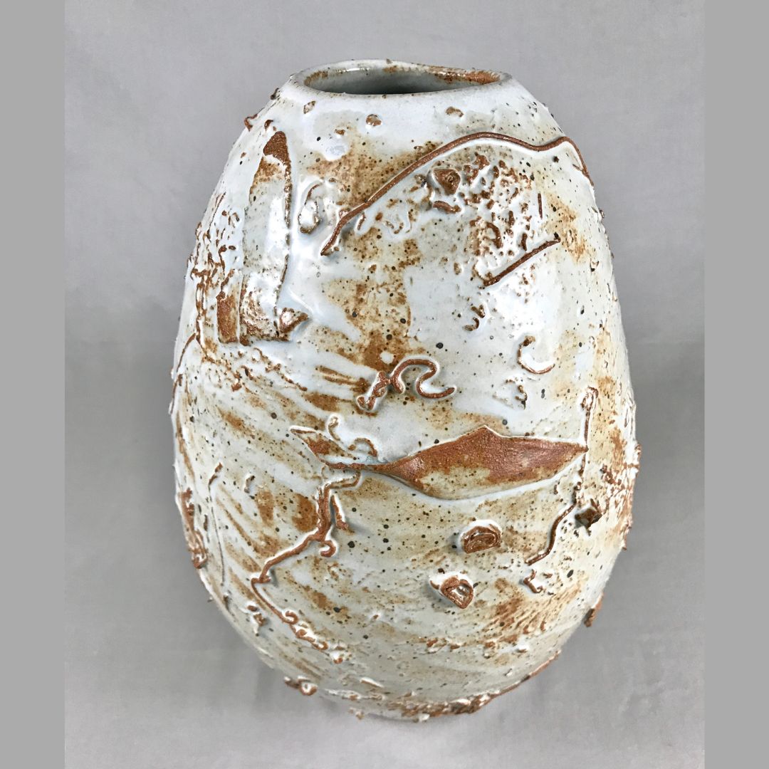 Textured Moon Jar (ovoid)
