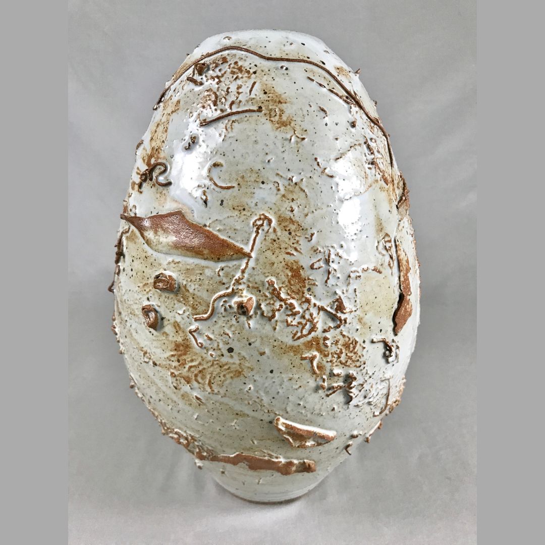 Textured Moon Jar (ovoid)