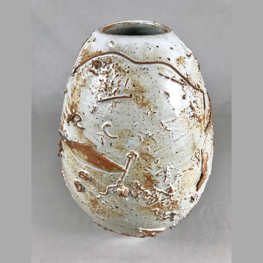 Textured Moon Jar (ovoid)