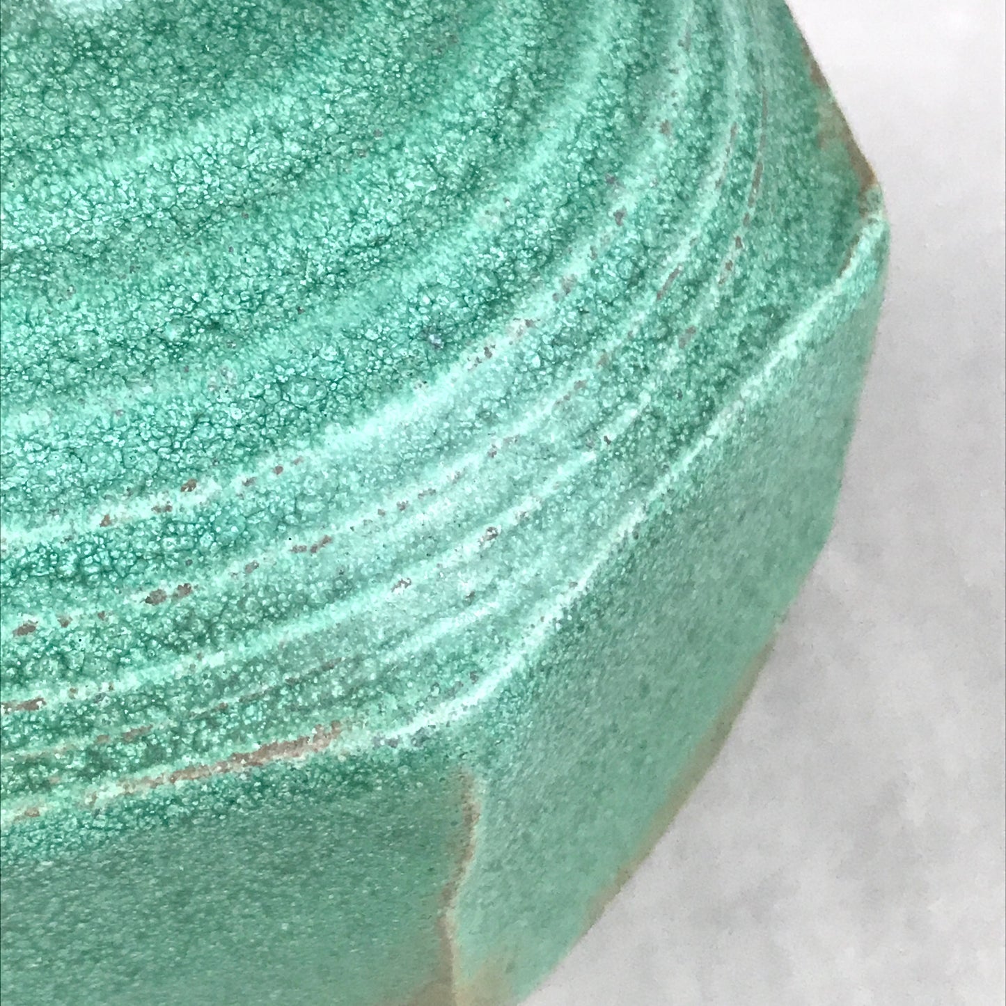 Chunky Malachite Green Vase