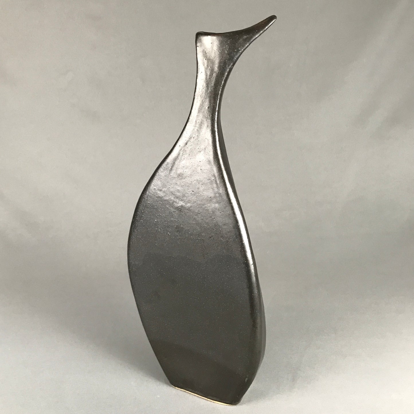Elegant, narrow black vase